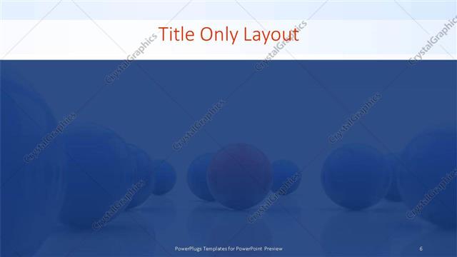 Title Only presentation slide layout
