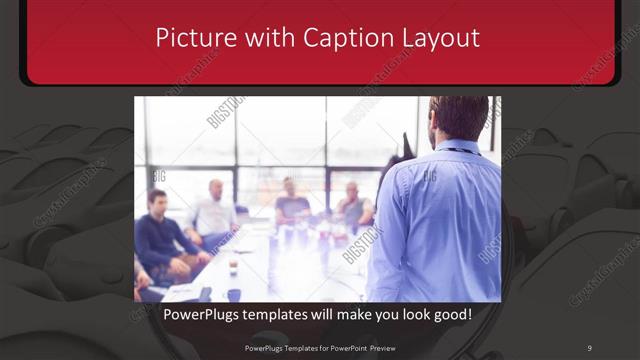 Picture with Caption presentation slide layout
