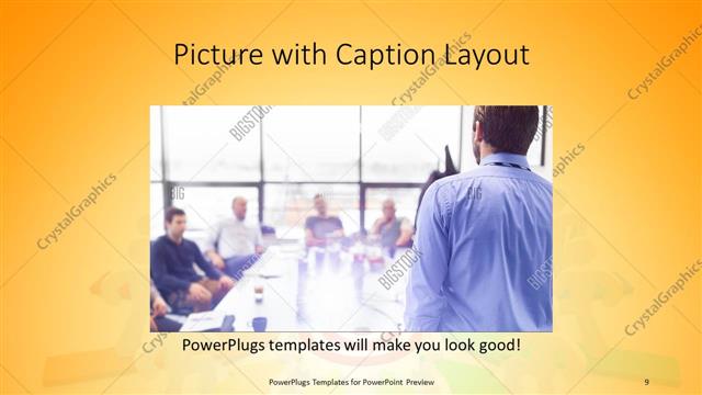 Picture with Caption presentation slide layout