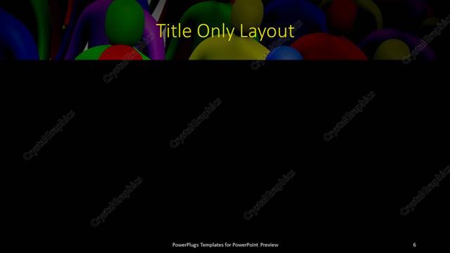 Title Only presentation slide layout