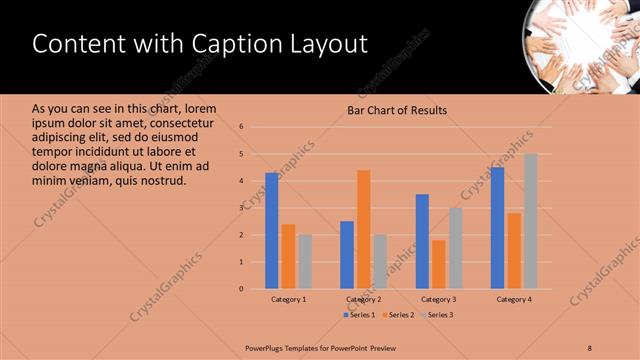 Content with Caption presentation slide layout