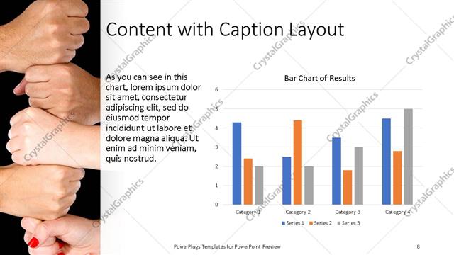 Content with Caption presentation slide layout