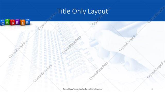 Title Only presentation slide layout