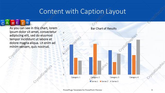 Content with Caption presentation slide layout