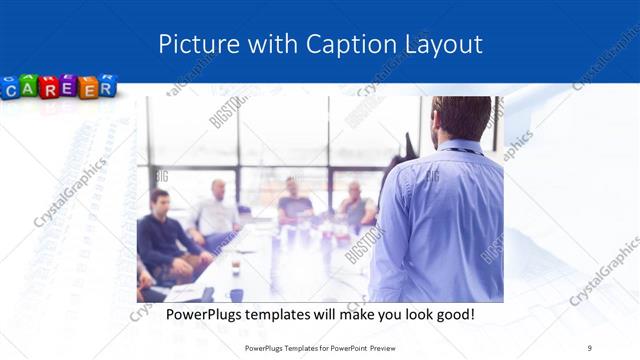 Picture with Caption presentation slide layout