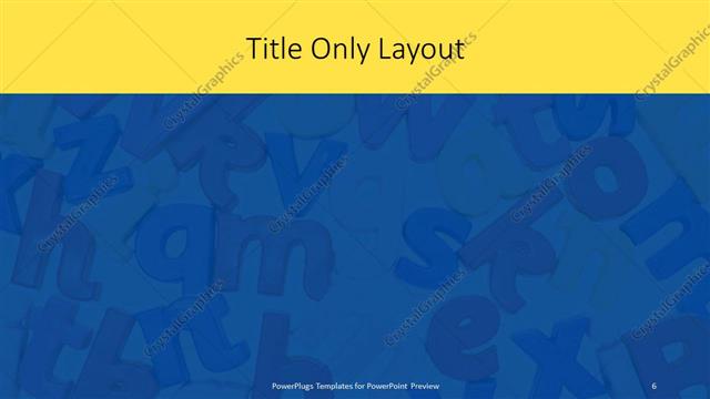 Title Only presentation slide layout