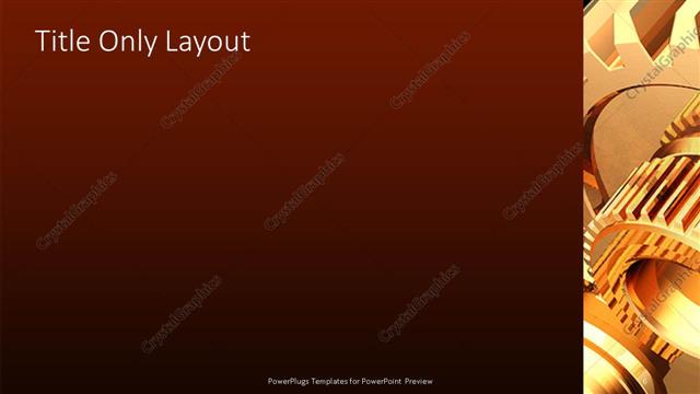 Title Only presentation slide layout