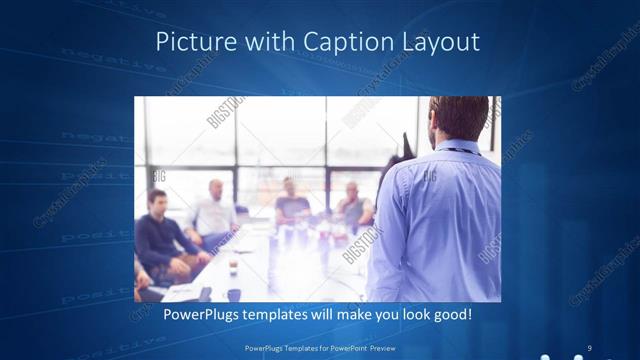 Picture with Caption presentation slide layout