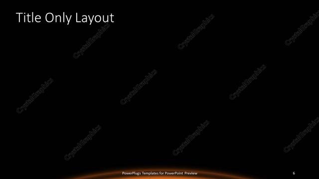 Title Only presentation slide layout