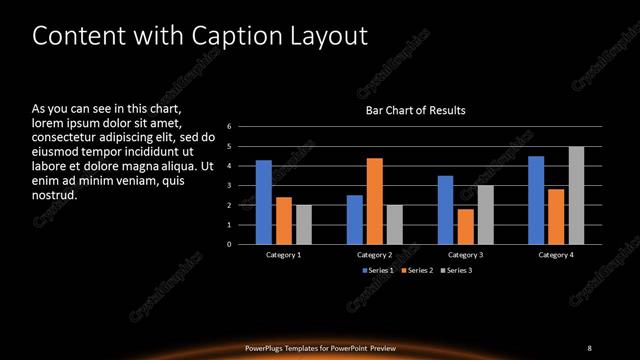 Content with Caption presentation slide layout
