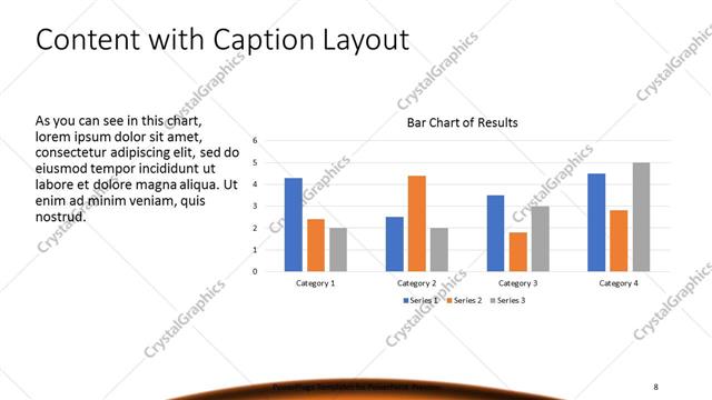 Content with Caption presentation slide layout