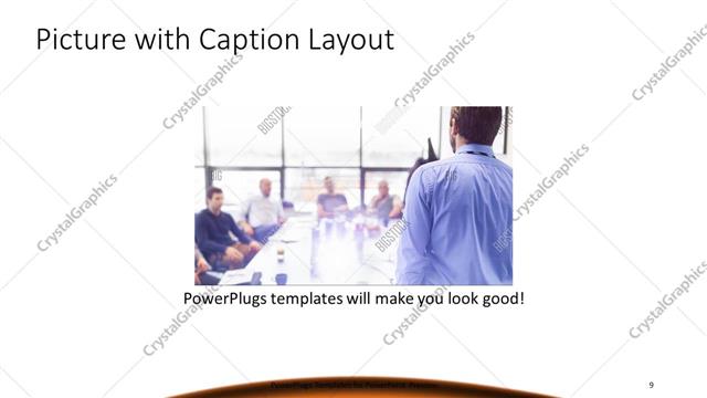 Picture with Caption presentation slide layout