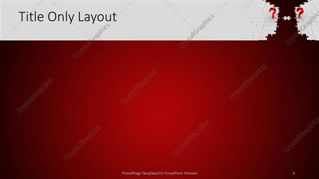 Title Only presentation slide layout