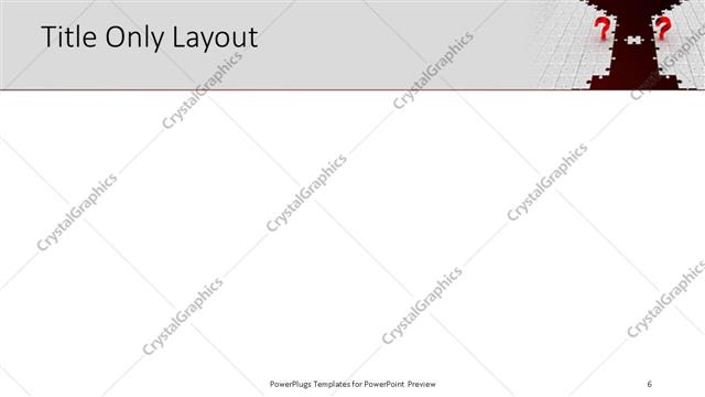 Title Only presentation slide layout