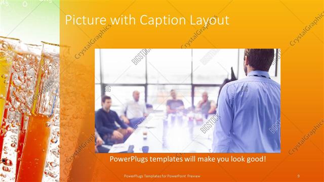 Picture with Caption presentation slide layout