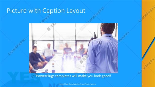 Picture with Caption presentation slide layout
