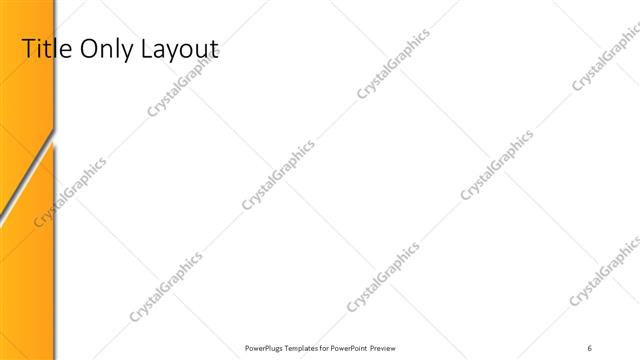 Title Only presentation slide layout