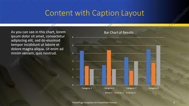 Content with Caption presentation slide layout