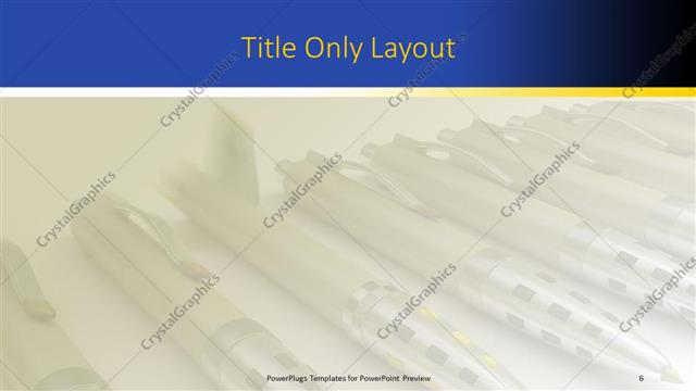 Title Only presentation slide layout