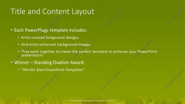 Title and Content presentation slide layout