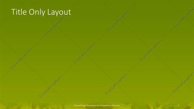 Title Only presentation slide layout