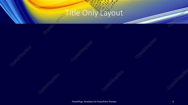 Title Only presentation slide layout