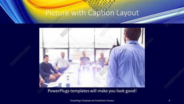 Picture with Caption presentation slide layout
