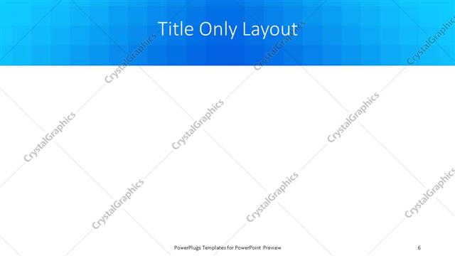 Title Only presentation slide layout