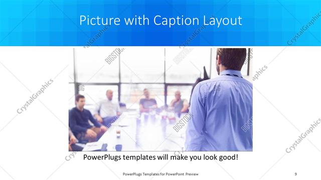 Picture with Caption presentation slide layout
