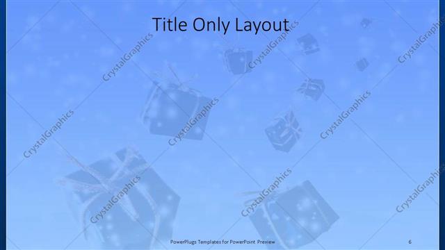 Title Only presentation slide layout