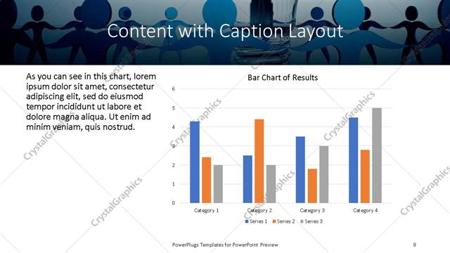 Content with Caption presentation slide layout