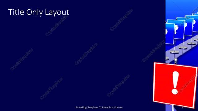 Title Only presentation slide layout