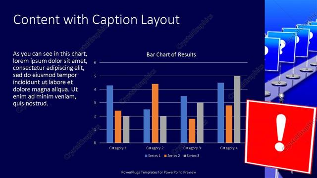 Content with Caption presentation slide layout