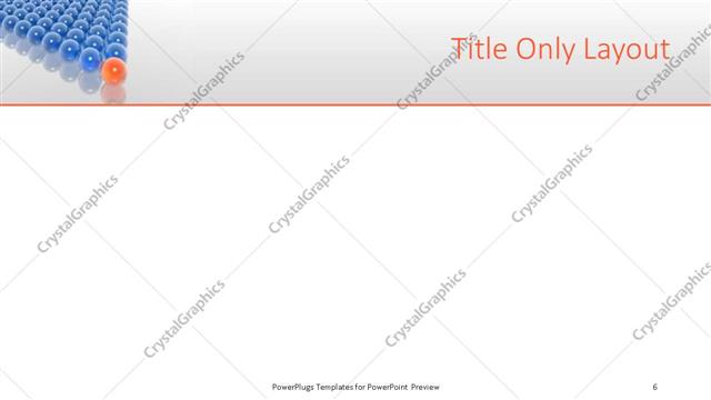Title Only presentation slide layout