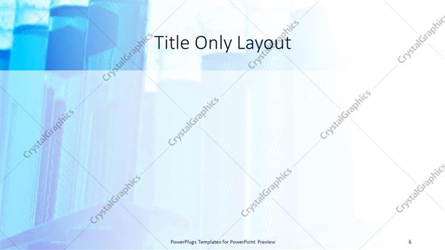 Title Only presentation slide layout