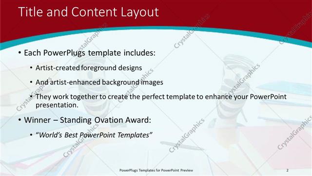 Title and Content presentation slide layout