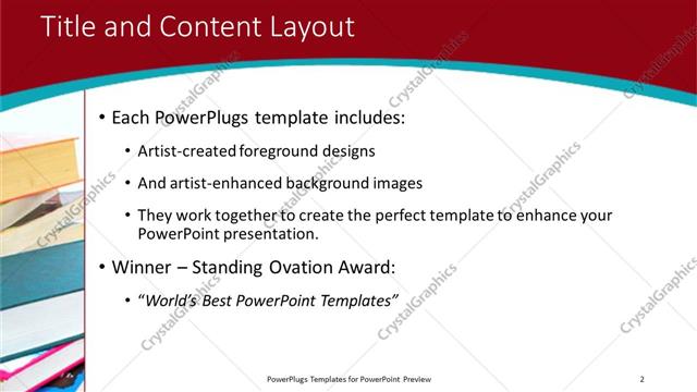 Title and Content presentation slide layout