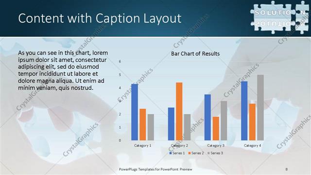 Content with Caption presentation slide layout