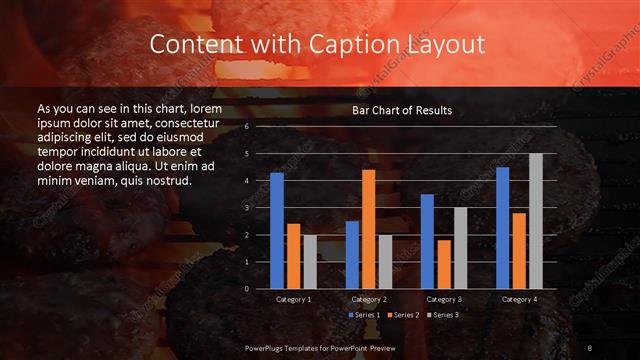 Content with Caption presentation slide layout