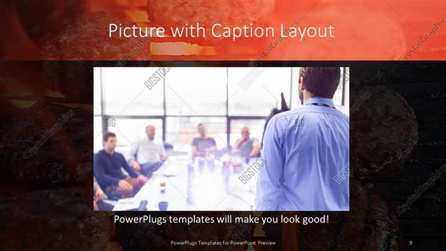 Picture with Caption presentation slide layout