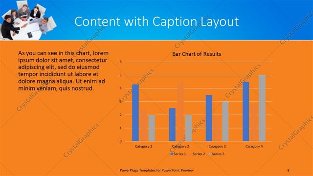 Content with Caption presentation slide layout