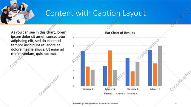 Content with Caption presentation slide layout