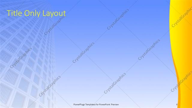 Title Only presentation slide layout