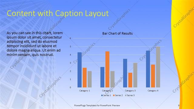 Content with Caption presentation slide layout