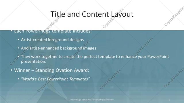 Title and Content presentation slide layout