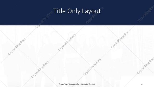 Title Only presentation slide layout