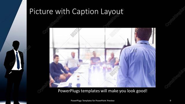 Picture with Caption presentation slide layout