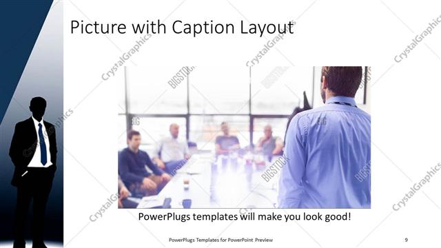 Picture with Caption presentation slide layout