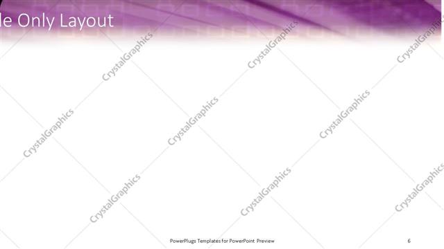 Title Only presentation slide layout