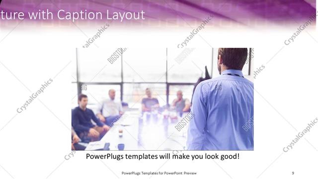 Picture with Caption presentation slide layout
